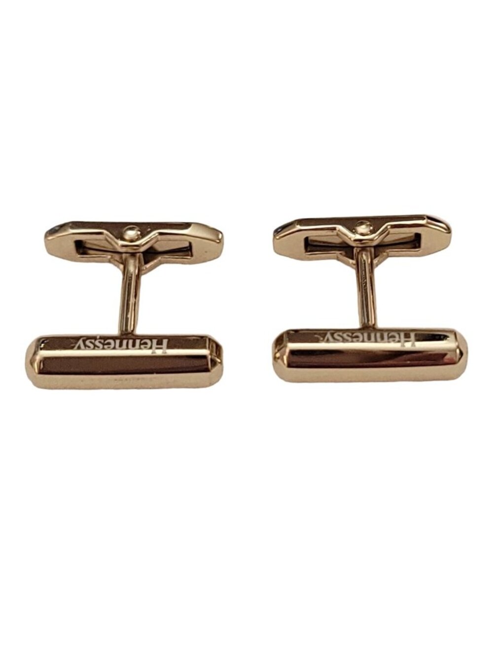 Hennessy Gold Tone Barrell Style Cufflinks, Signed K684